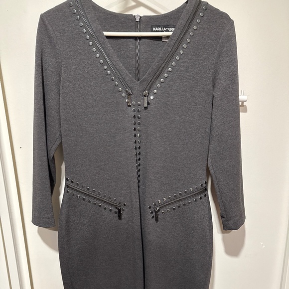 Karl Lagerfeld grey dress - Picture 1 of 4